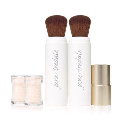 【 1+1 限時優惠】Jane Iredale 防曬粉掃 1+1 (防曬掃 x2 + 補充粉 x2)