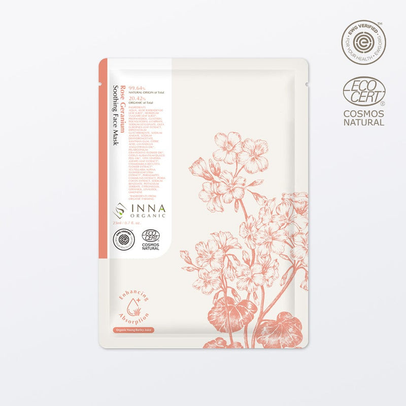 Inna Organic Rose Geranium Skin Soothing Facial Mask