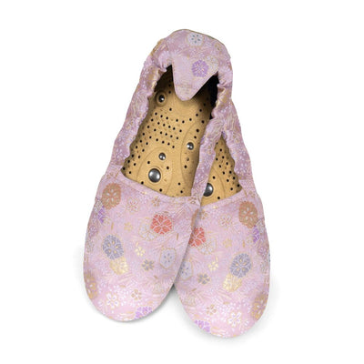 Holistic Silk Massaging Slippers - Japanese Rose