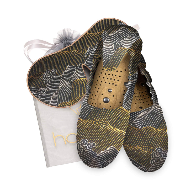 Holistic Silk 天鵝絨X西陣織華麗套裝 Golden Waves | Dr. Koala