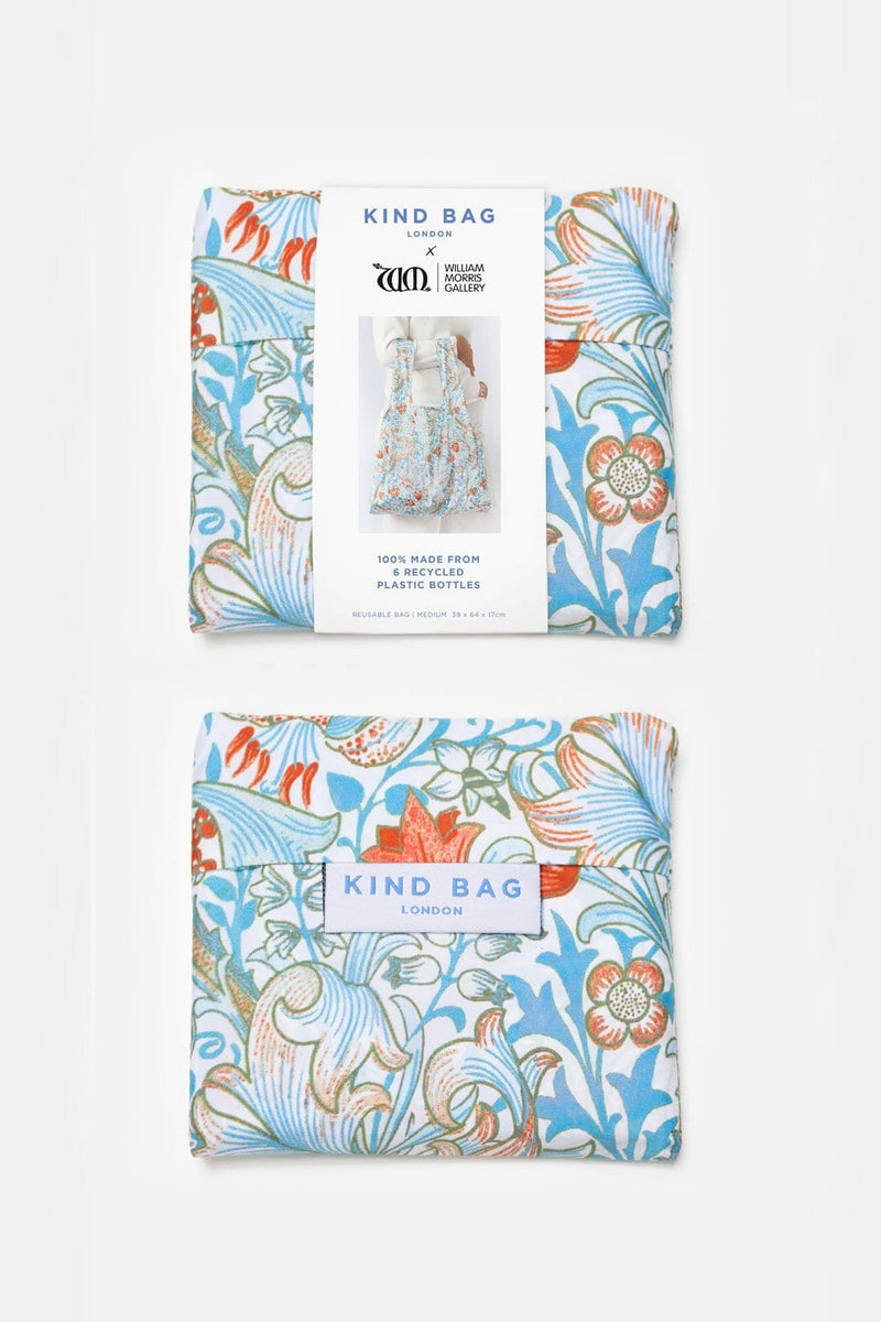 Kind Bag 再生物料環保袋 - William Morris 系列 - 百合  | Dr. Koala