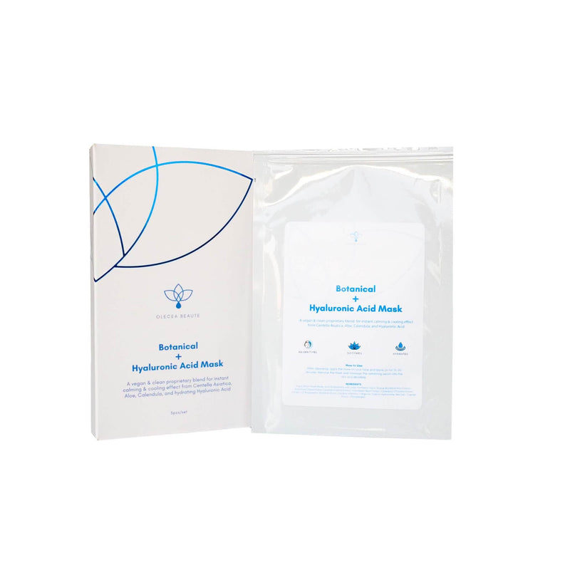 【Up to 15% Off】Olecea Botanical + Hyaluronic Acid Mask (5pcs)