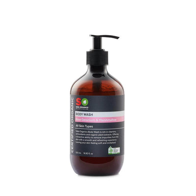 Saba Organics 沐浴露 (玫瑰天竺葵/ 藥蜀配方) 500ml | Dr. Koala