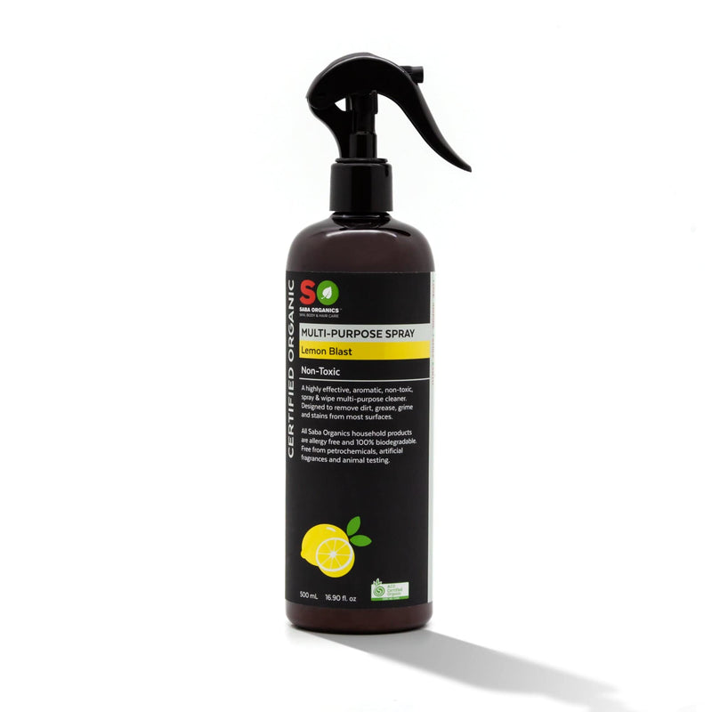 Saba Organics 多用途清潔噴霧 (檸檬配方) 500ml | Dr. Koala