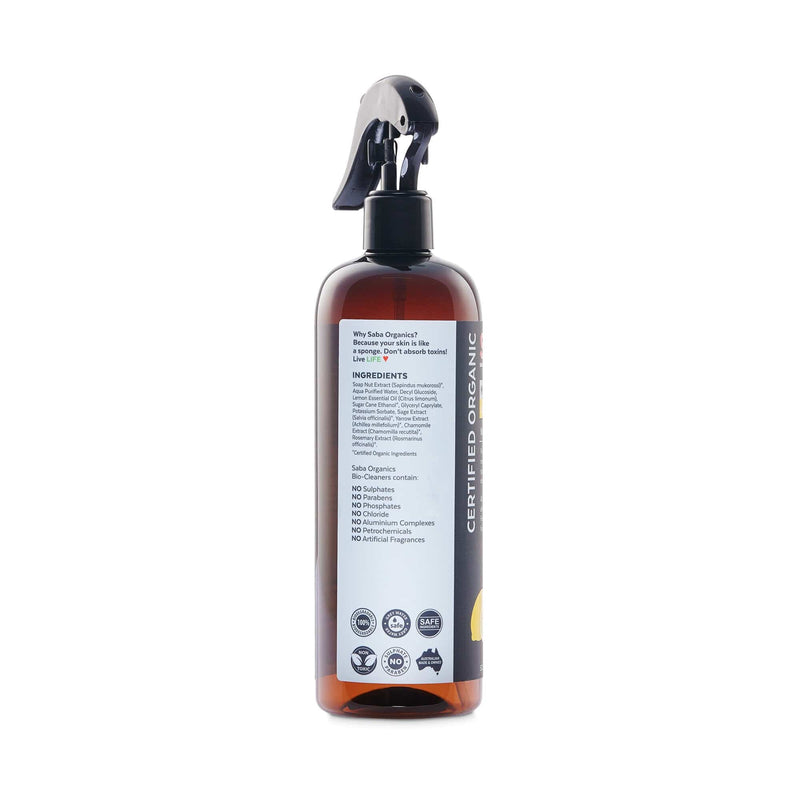 Saba Organics 多用途清潔噴霧 (檸檬配方) 500ml | Dr. Koala